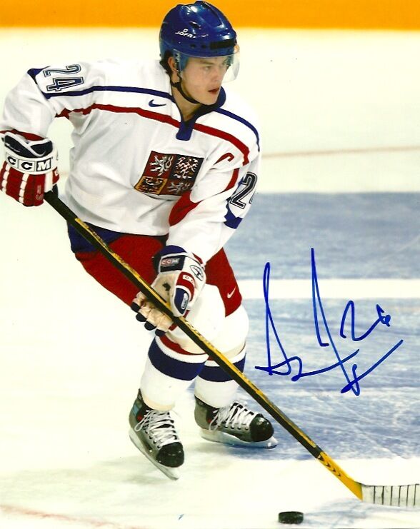 Team Czech Jiri Hudler Signed Autographed 8x10 Photo Poster painting COA