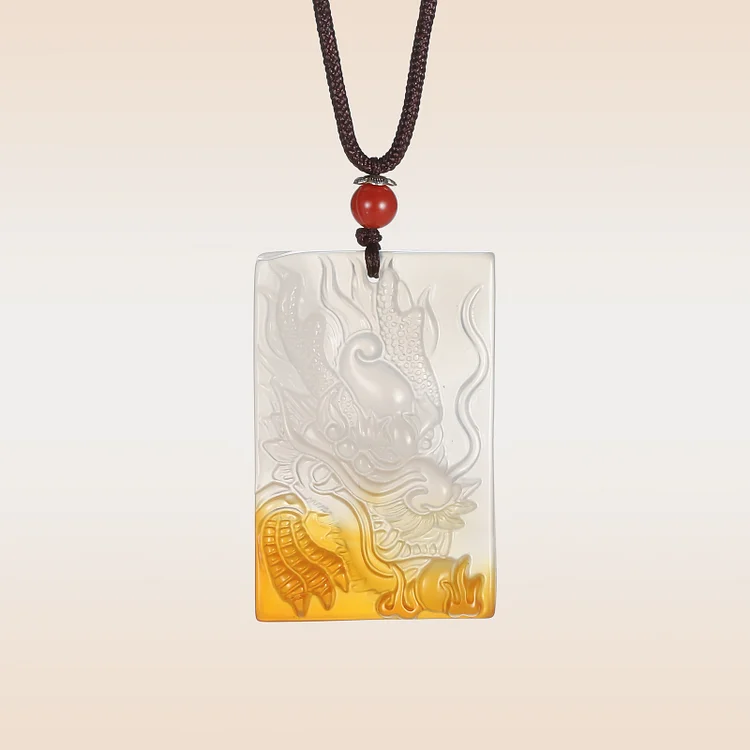 Dragon Chalcedony Pendant Necklace
