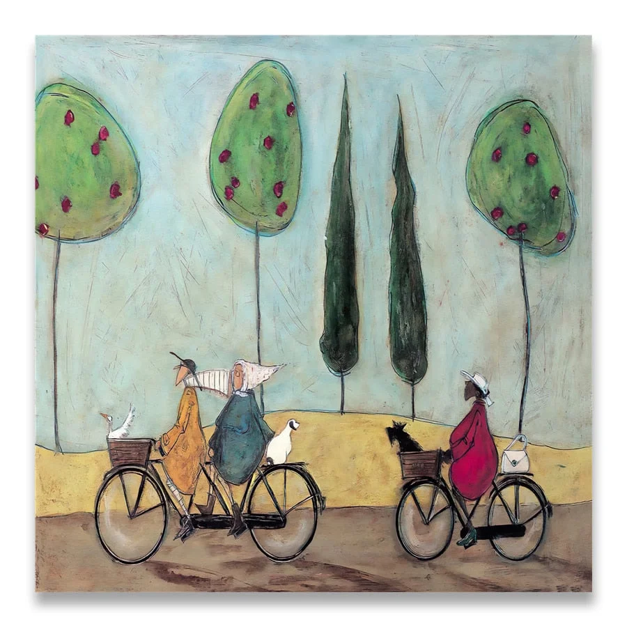 Landscape Love Dogs Pet Canvas Wall Art Paintings Posters and Prints Pictures Living Room Home Decor Vintage Nordic Abstract