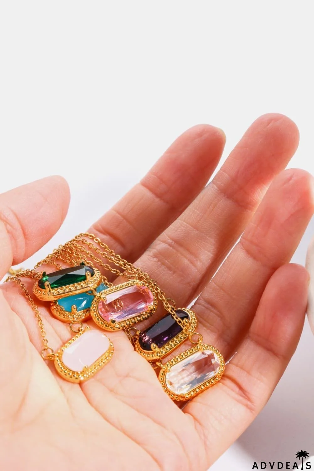 Copper 14K Gold Pleated Pendant Necklace