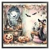 【Limited Stock Sale】Halloween Witch-11CT Stamped Cross Stitch 50*50cm/19.69*19.69in