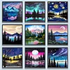 9pcs Diamond Painting -DIY Round Drill Landscape