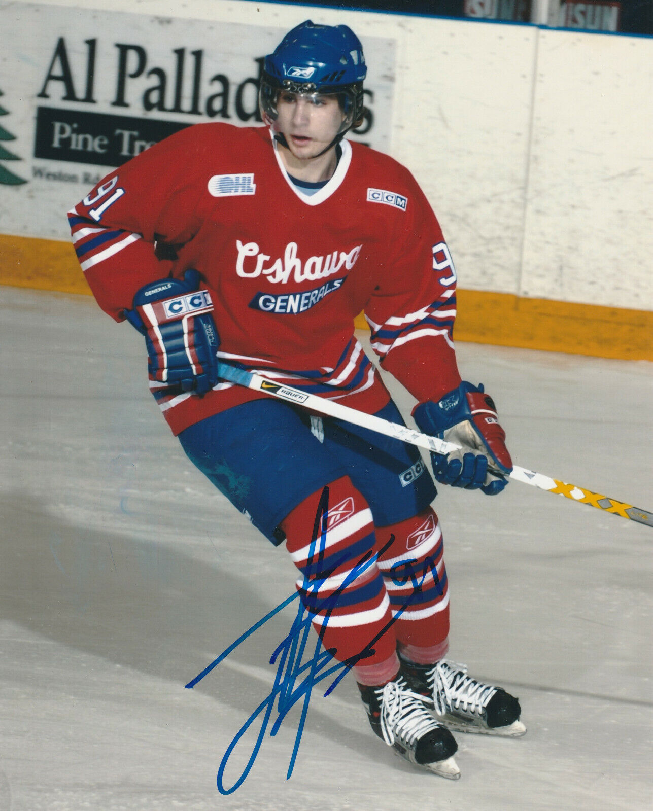 JOHN TAVARES SIGNED OSHAWA GENERALS 8x10 Photo Poster painting #3 TORONTO MAPLE LEAFS Autograph