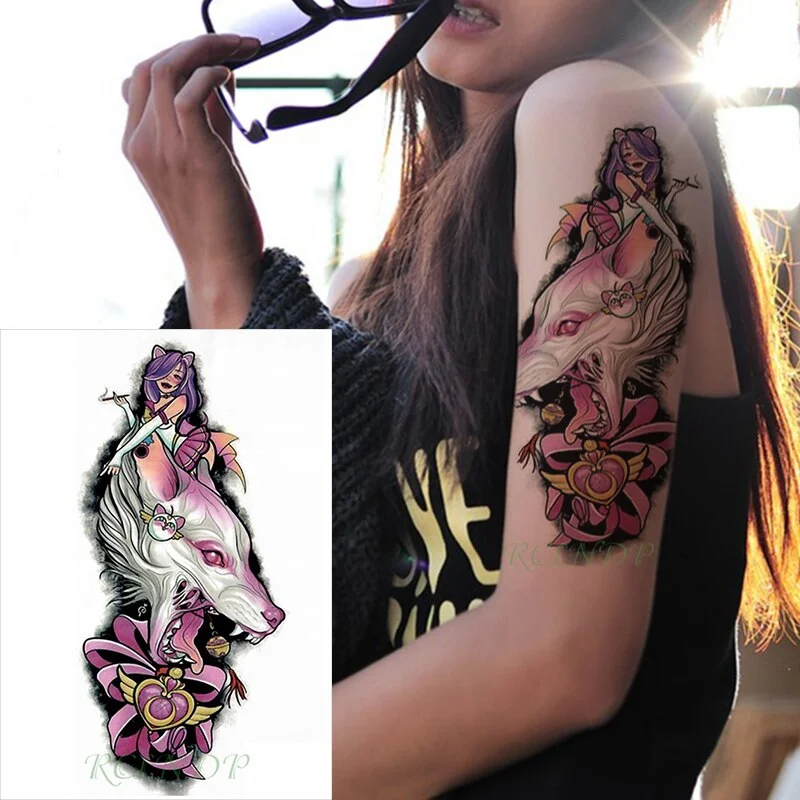 Waterproof Temporary Tattoo Sticker cross rope tied nail Tatto on Leg Arm Back Tattos Flash Tatoo Fake Tattoos for Men Women