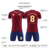 Wholesale 100% Polyester Cheap Sublimation Camisetas Football Jerseys Kits Custom Mens Soccer Uniforms Soccer Wear Set With Logo