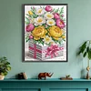 uk.everydayedeals Diamond Painting - Crystal Rhinestone - Flower Box
