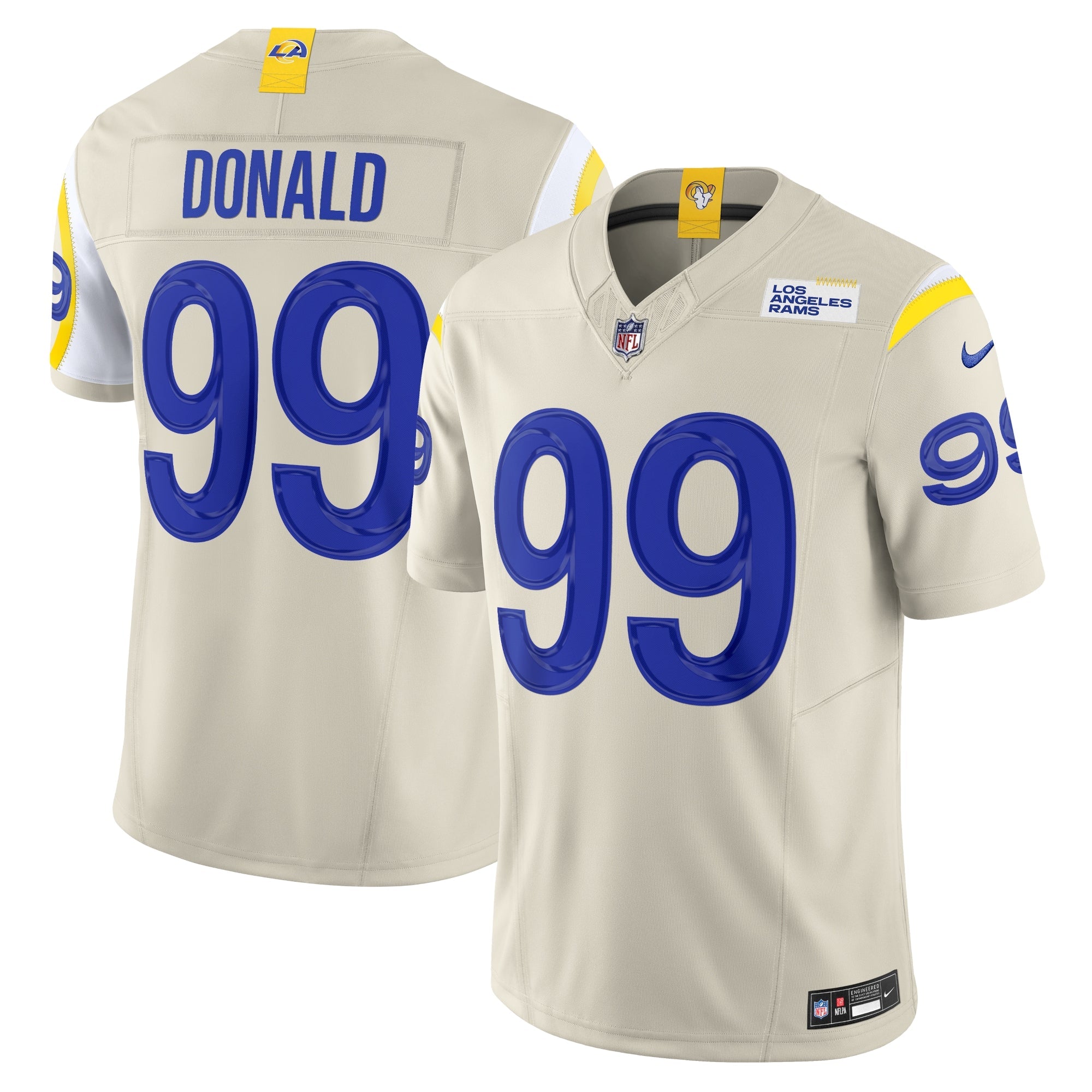 Aaron Donald Los Angeles Rams Nike Alternate Vapor F.U.S.E. Limited Jersey - Bone mysite