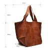 Sac fourre-tout en cuir surdimensionn&eacute;