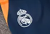 Joyfball 2024/2025 Kids Size Real Madrid Half-Pull Training Suit baby blue Football Shirt 1:1 Thai Quality