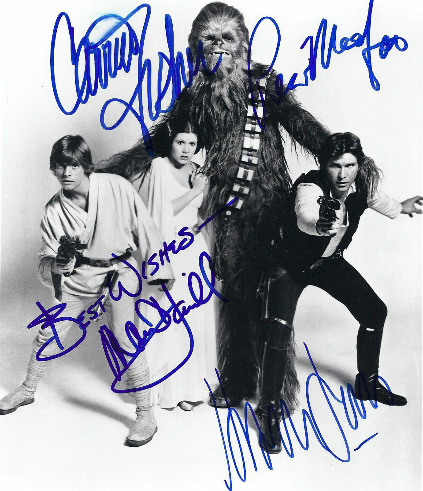 Carrie Fisher Harrison Ford ( Star Wars ) Autographed Signed 8x10 Photo Poster painting REPRINT