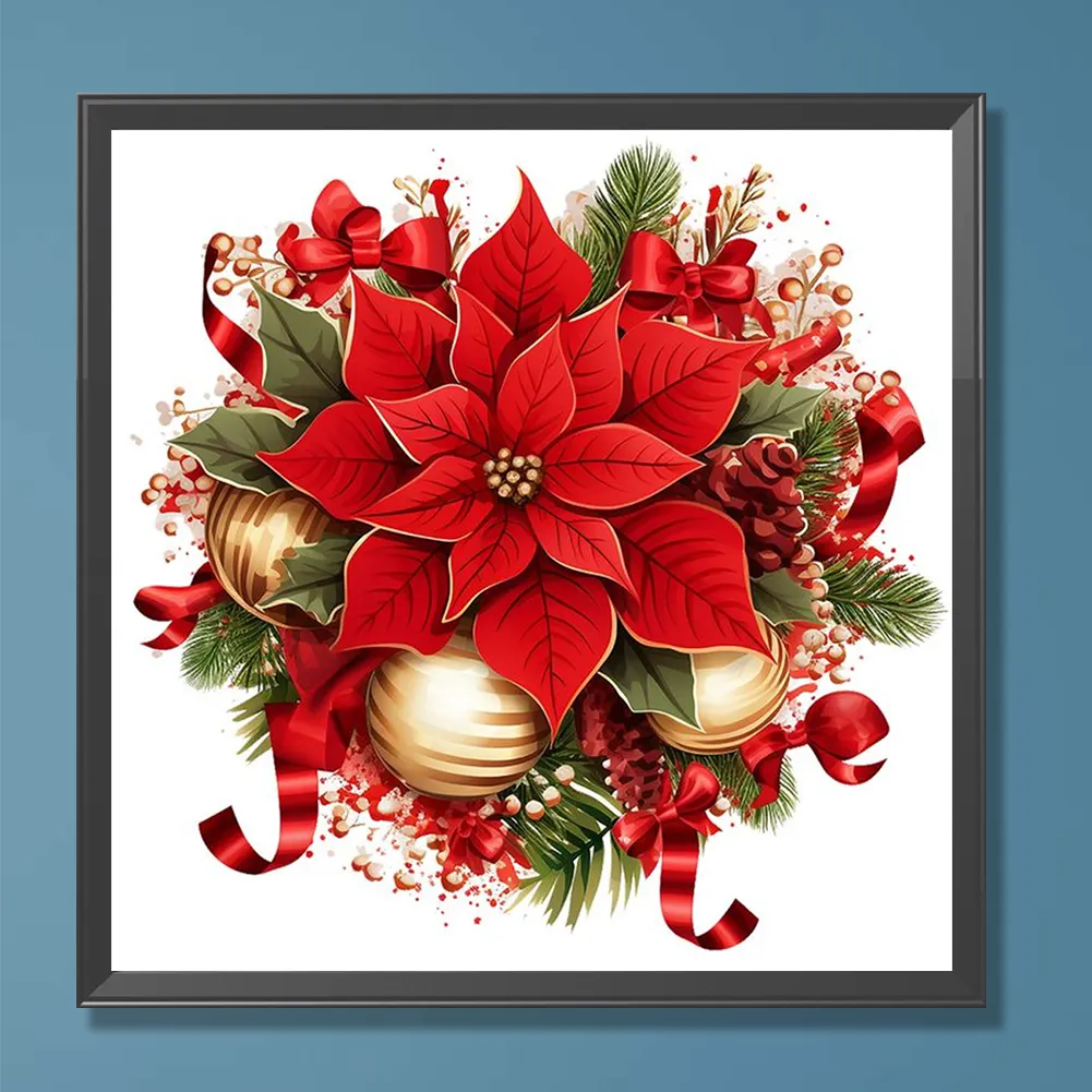 Diamond Painting - Full Round Drill - Christmas Saffron(Canvas|30*30cm)