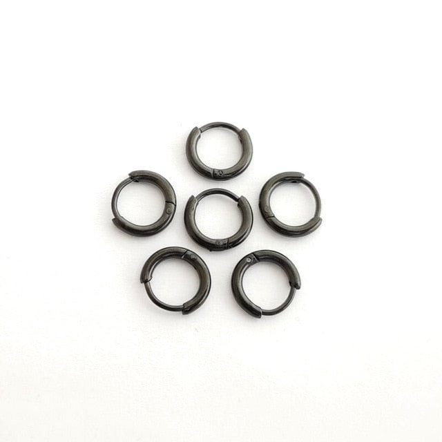 YOY-Simple Metal Circle Small Hoop Earrings