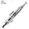 4PCS Square Hole Drill Bits 6.4/8/9.5/10/12.7mm for Precise Woodworking