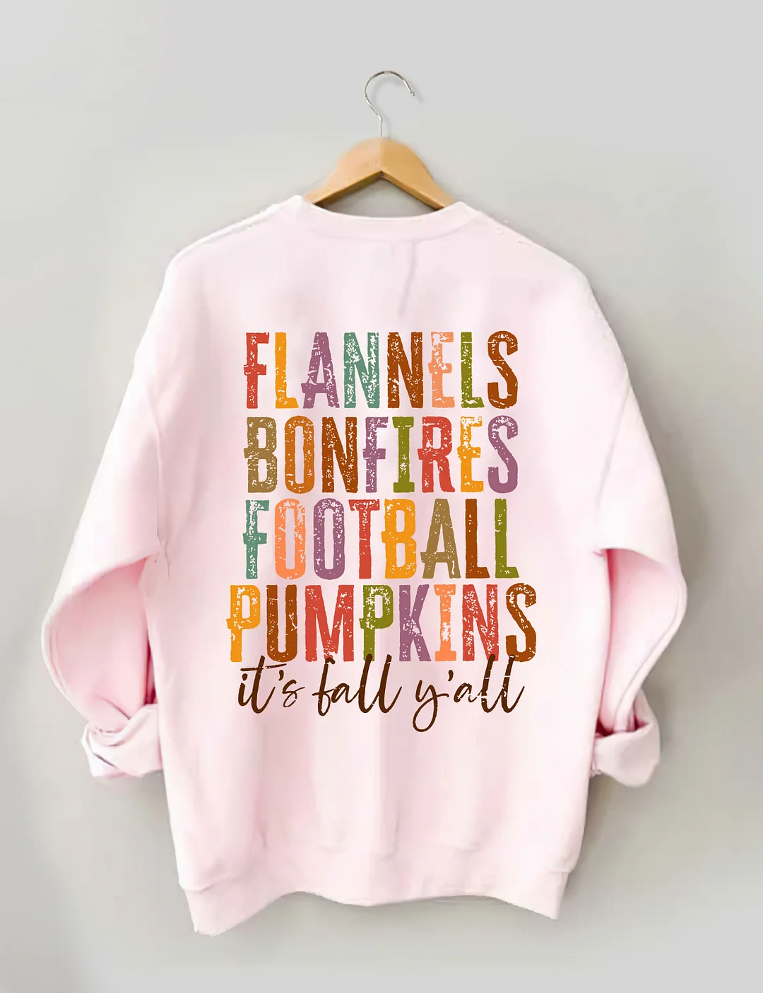 Flannels Bonfires Football Pumpkins Sweatshirt