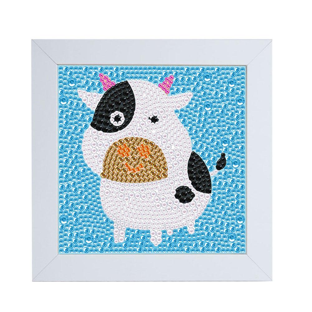 

Painting Cartoon Cow with Frame-DIY Creative Diamond Sticker, 501 Original