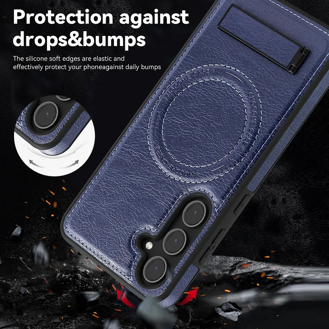 Samsung Galaxy Z Fold 6 Leather Case Magnetic Protective Case Holder Phone Case