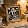 Special Shape Rhinestone Diamond Painting Kit(Black Gold Daisy Beauty)