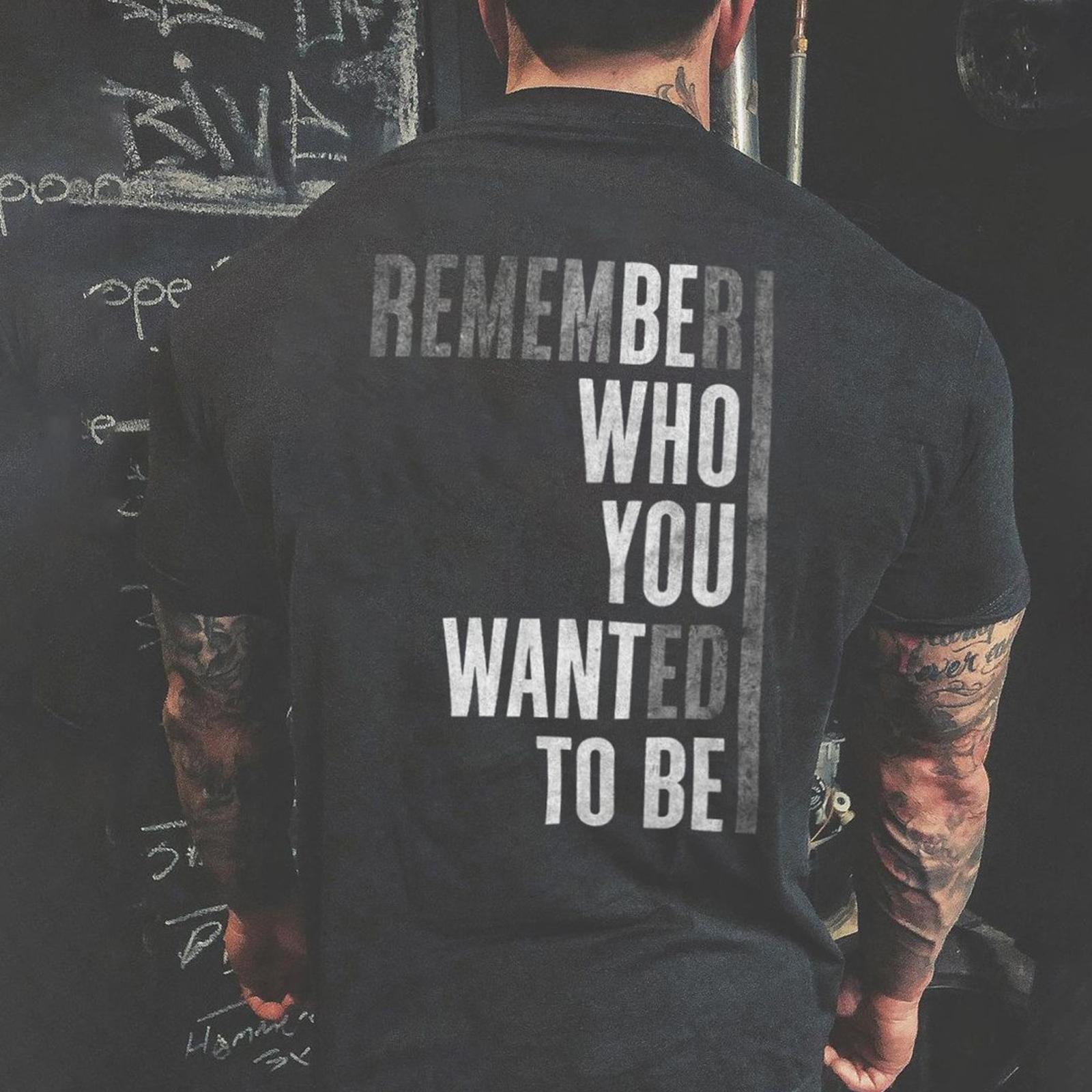 Livereid Remember Who You Wanted To Be Letter T-Shirt - Livereid