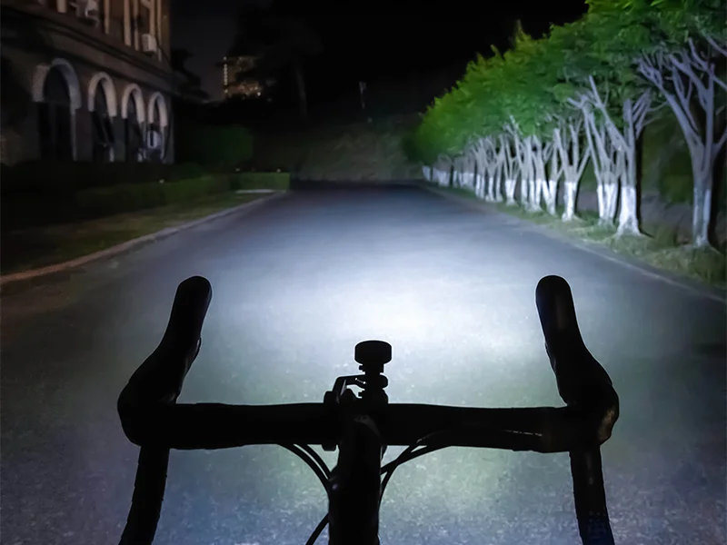 KIWI-1200 Anti-Glare Bike Front Light & LOOP-100 Smart Brake Bike Tail light