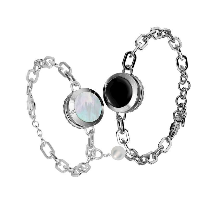 Vangogifts Smart Couple Bracelets ( Semi-precious stone version)