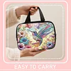 DIY Hummingbird Diamond Art Rhinestone Makeup Bag Transparent PVC Storage Pack