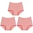 Xinkeke 3Pcs Women Cotton High Waist Panties Breathable Briefs  Plus Size Lingerie Seamless Ladies Panty Underpants Oversize Underwear
