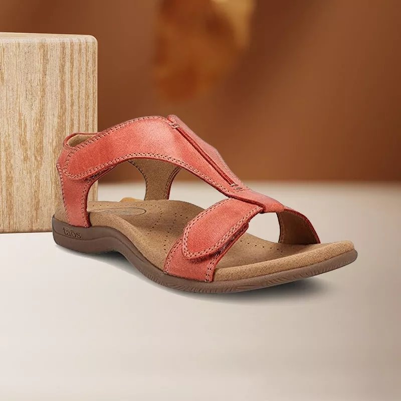 Wedge Orthopedic Sandals-Women's Platform Wedge Velcro Strap Sandals