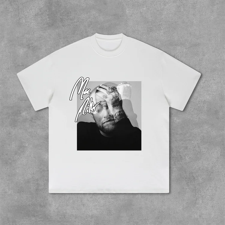 Mac Miller Album Graphic Print Cotton T-Shirt SOPULA