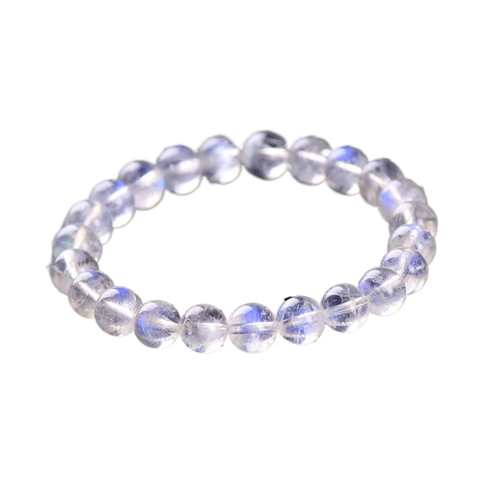 Natural Blue Moonlight Beads Crystal Bracelet