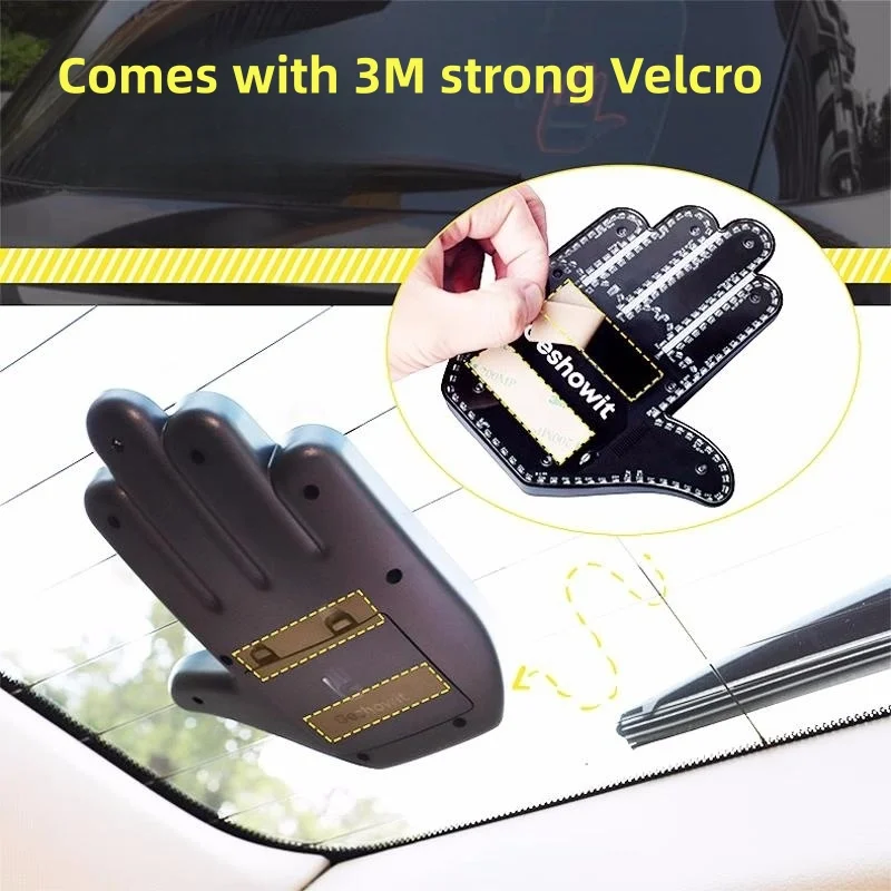 Car finger light gesture light car multi-function warning light