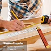 Wooden Marking Angle Rulers Gauges Sliding T-Bevel Level Measuring Tools