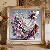 Diamond Painting-DIY Crystal Rhinestone Lily Dress Elegant Girl(Box Packaging)