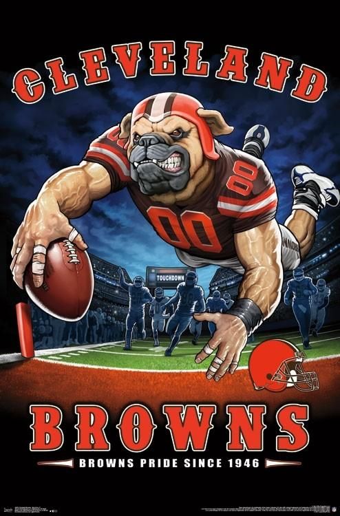 

Football Cleveland Browns - Round Drill Diamond Painting - 30*40CM, 501 Original