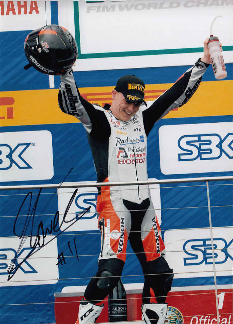 Sam Lowes Hand Signed Honda 7x5 Photo Poster painting WSBK 5.