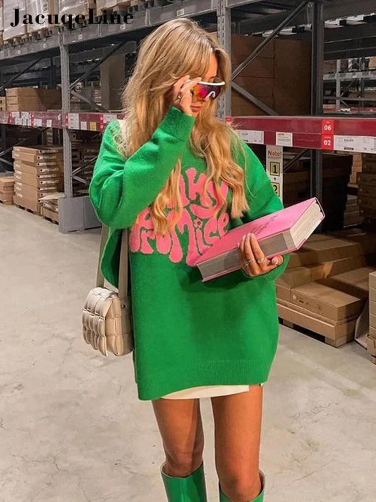 Tawnie Mini Sweater Dress Women Knitted O Neck Long Sleeve Oversized Sweater Dresses Autumn Winter Sexy Dress For New Year 2022