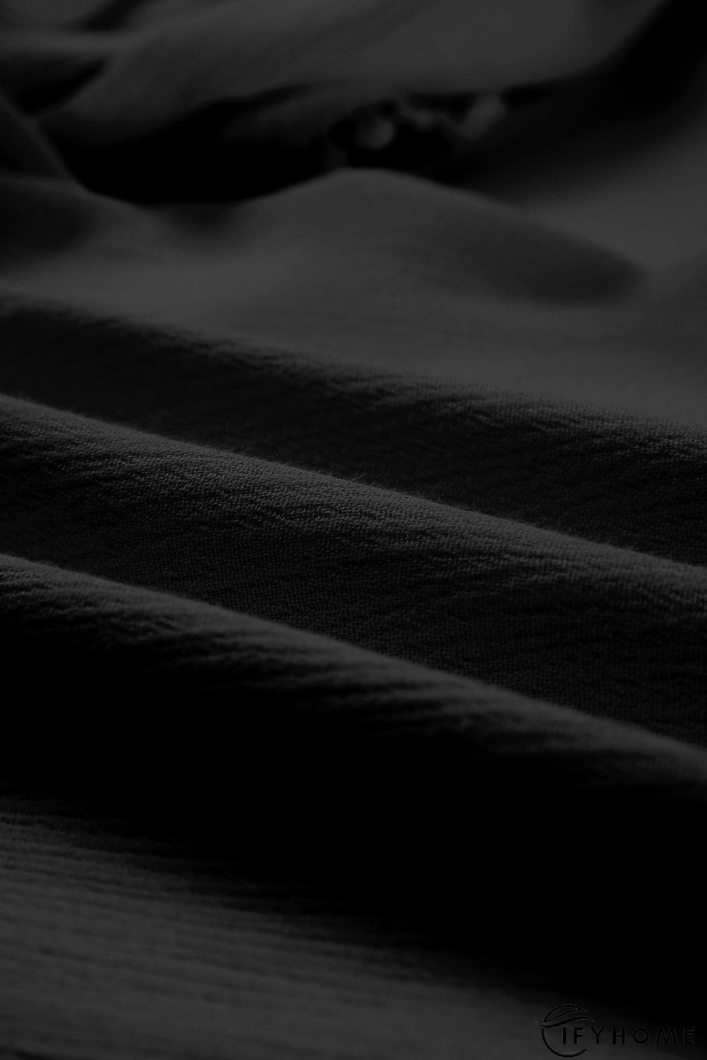 Black Lace Trim Along Split Leg Beach Cover up Pants | IFYHOME