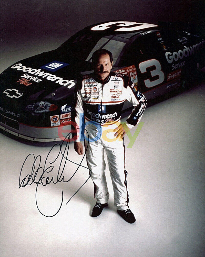 Dale Earnhardt Signed 8x10 Autographed Photo Poster painting reprint