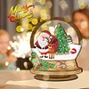 >SALE<Wooden Christmas Table Top Diamond Painting Ornament Kits Xmas Home Decor (H)