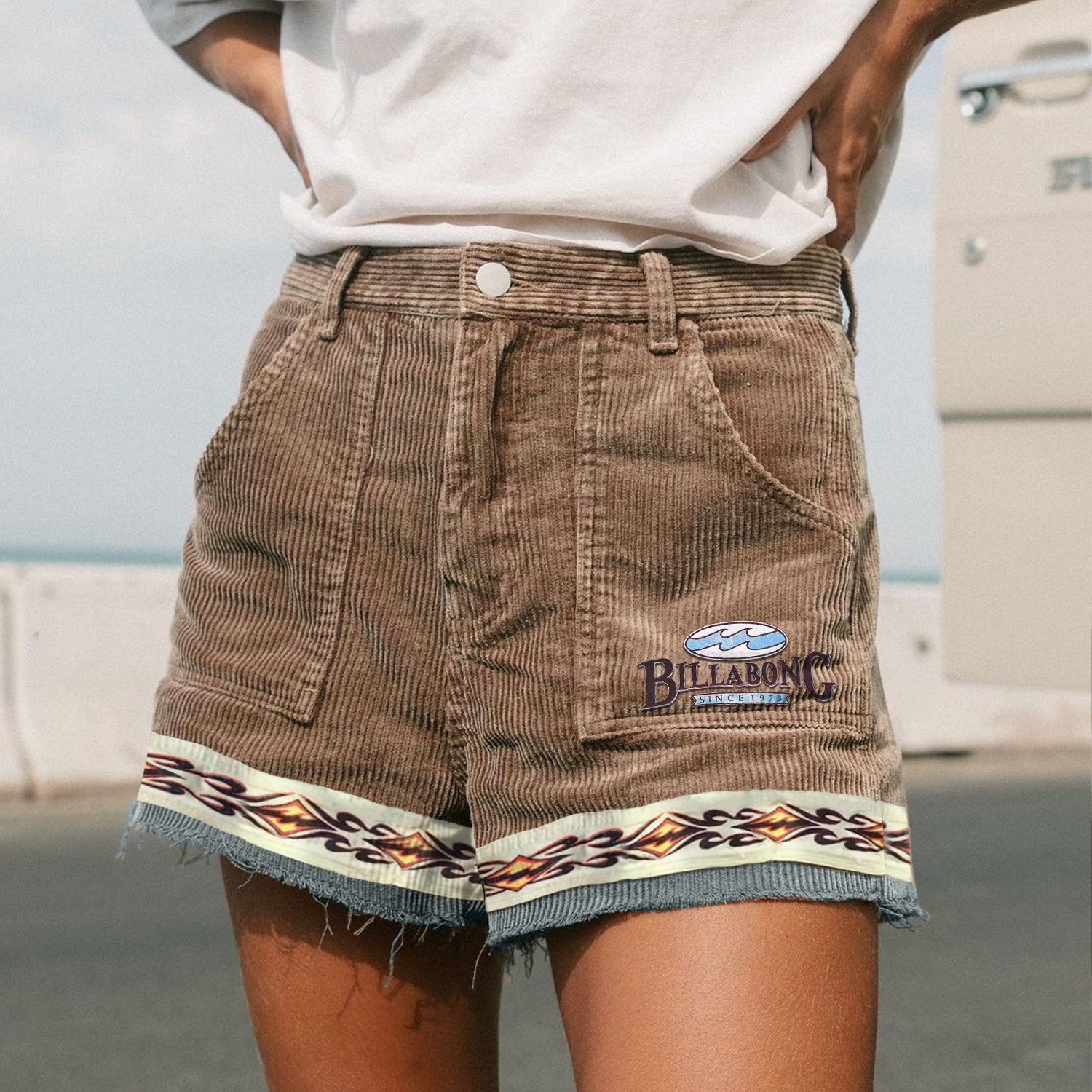 Women's Vintage Corduroy Surf Shorts / [blueesa] /