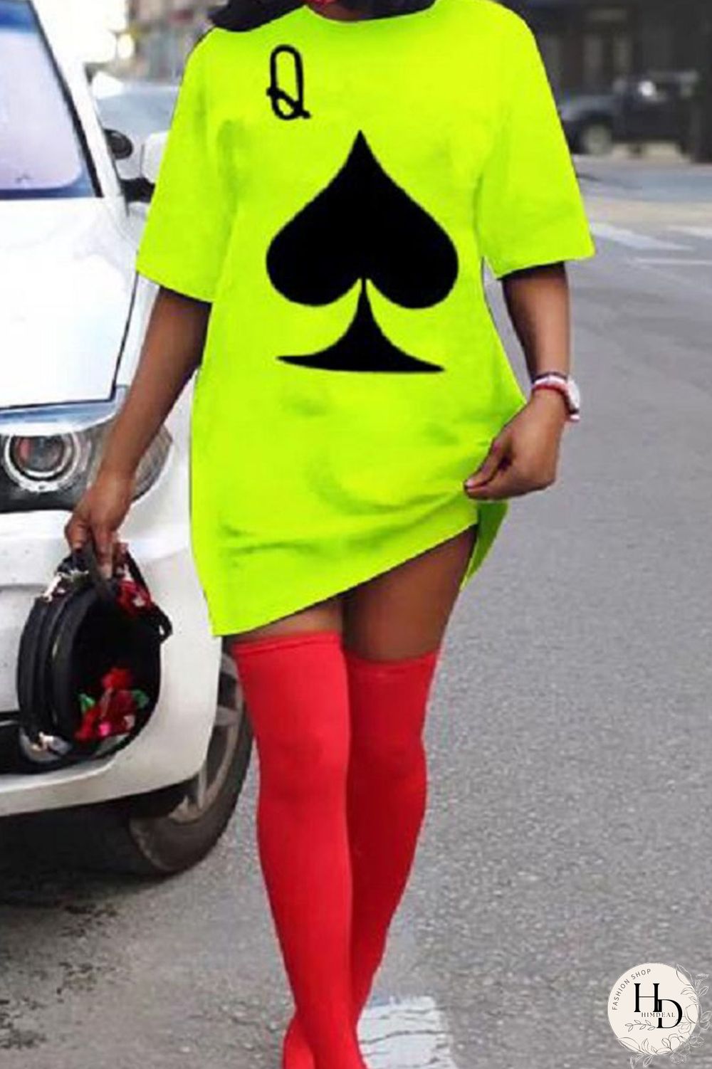 Black Casual Street Print Patchwork O Neck T-shirt Dress Plus Size Dresses