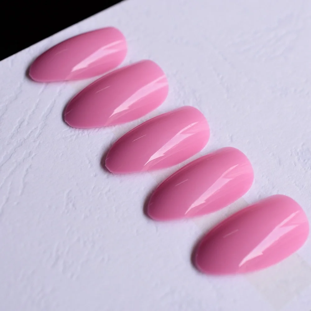 Dusty Cedar Fashion Stiletto False Nails Pointed Sharp Candy Red Fake Nails for daily wear On the Nail Tree 24pcs-Nail Inspo