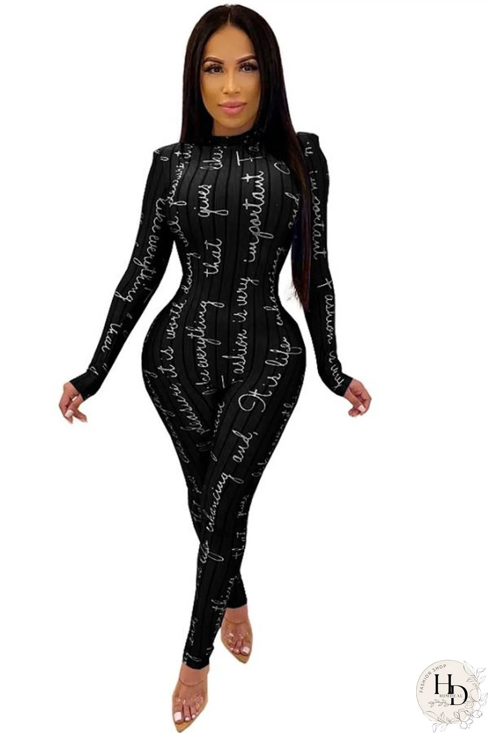 Red Fashion letter Print Polyester Long Sleeve O Neck