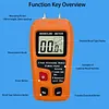 Wood Moisture Meter LCD Backlight Digital Wood Moisture Tester with 4 Switchable Modes High Precision for Firewood Paper Floor (Battery Not Included)