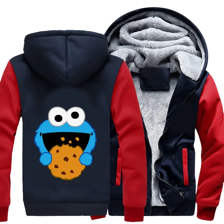 Blue Cookie Monster, Sesame Street Fleece Jacket