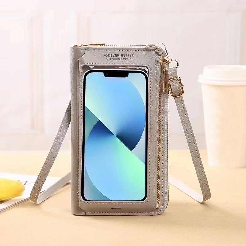 Women’s Pu Leather Solid Color Minimalist Square Zipper Shoulder Bag