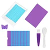 Multi-Section Diamond Painting Tray Kit 5D DIY Drills Plate with Spoon & Brush Set