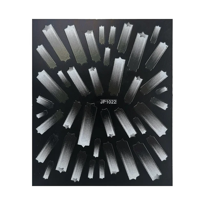 5D White Nail Sticker Rose Flower Engraved Embosse Design Transfer Decals Slider Wraps DIY Nail Art Decoration Accessories