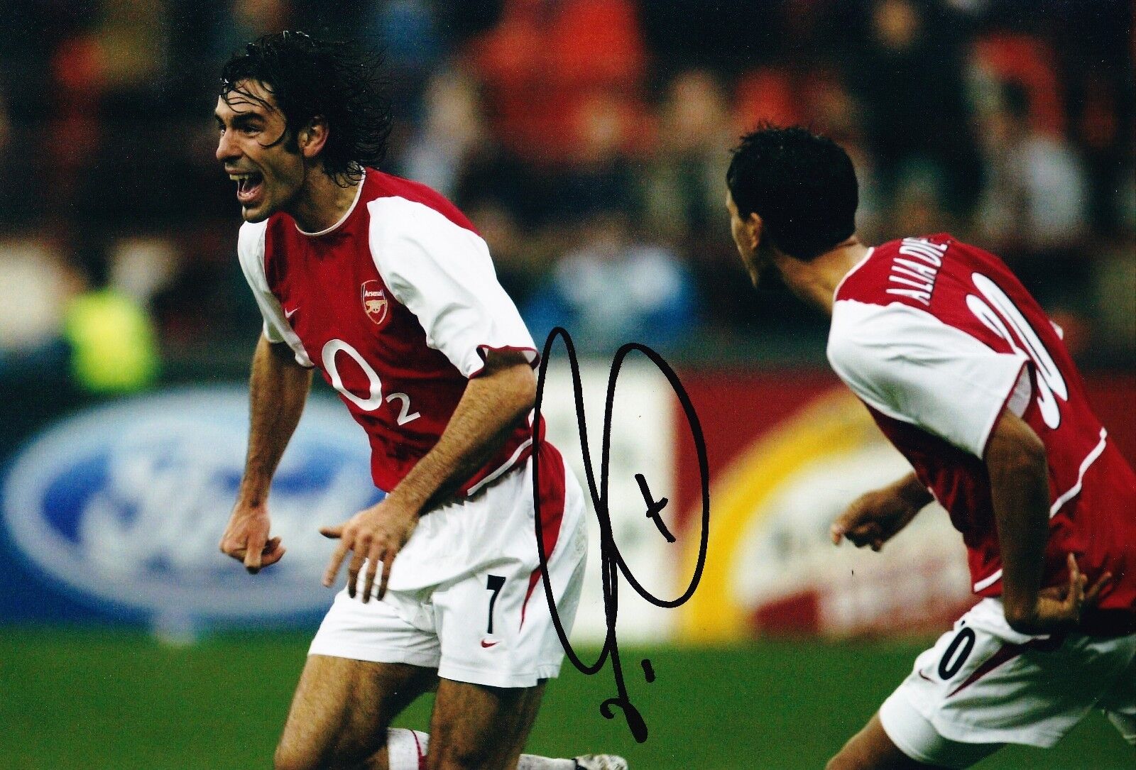 Robert Pires Signed 12X8 Photo Poster painting Arsenal F.C. Genuine AFTAL COA (1736)