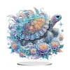 (US Local)Acrylic Special Shape Turtle Diamond Painting Desktop Ornaments for Beginners