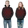 Kid Girl 3D Digital Printing Sports Uniform Winter Christmas Hoodie